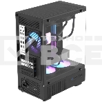 Корпус Formula Crystal Z1CM Plus AR v2 черный без БП mATX 5x120мм 1xUSB3.0 audio bott PSU, фото3