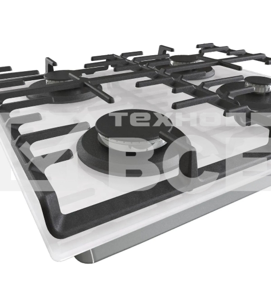 Газовая варочная панель Gorenje GT642AXW, 4 конфорки, закаленное стекло, белый