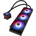 Водяное охлаждение для процессора Water Cooling System Thermalright Frozen Warframe 360 Ultra черный Argb (360мм, черный, ARGb/Fans: 3x120мм, 70.84CFM, 22.1dBA, 2000RPM/Pump height 60мм, 23dBA, 3000RPM, Rad thickness 27mm/S: 1200, 1700, 1851, 2011, 2066, 115X, AM5, AM4), фото2