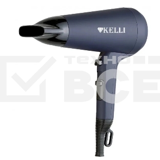 Фен Kelli KL-1127 синий/черный, 2400 Вт