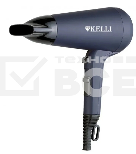 Фен Kelli KL-1127 синий/черный, 2400 Вт