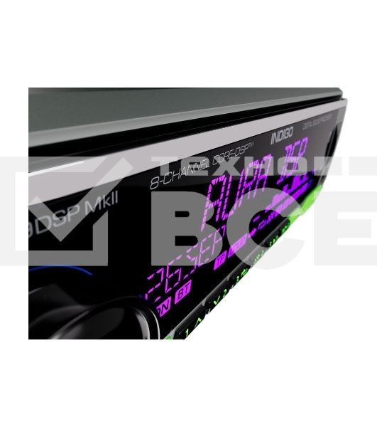 Автомагнитола AURA INDIGO-879DSP, 1 DIN, Bluetooth, USB Type-A, AUX, пульт ДУ