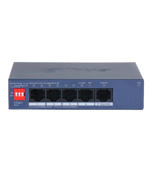 Коммутатор Dahua DH-CS4005-4ET1GT-60, 1×1 Гбит/с, управляемый