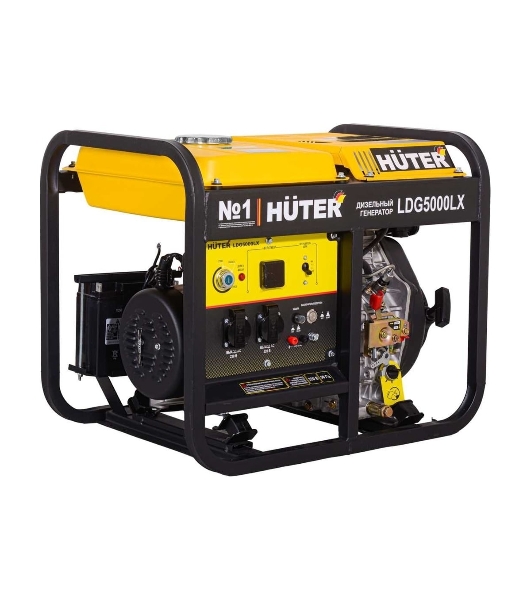 Электрогенератор дизельный Huter LDG 5000LX, 3.3 кВт, 82 дБ, 79 кг