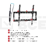 Кронштейн Arm media STEEL-4 new black, настенный для TV 22