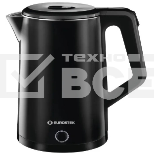 Чайник Eurostek EEK-3030, 2 л, Черный технология двухслойного корпуса COOL TOUCH
