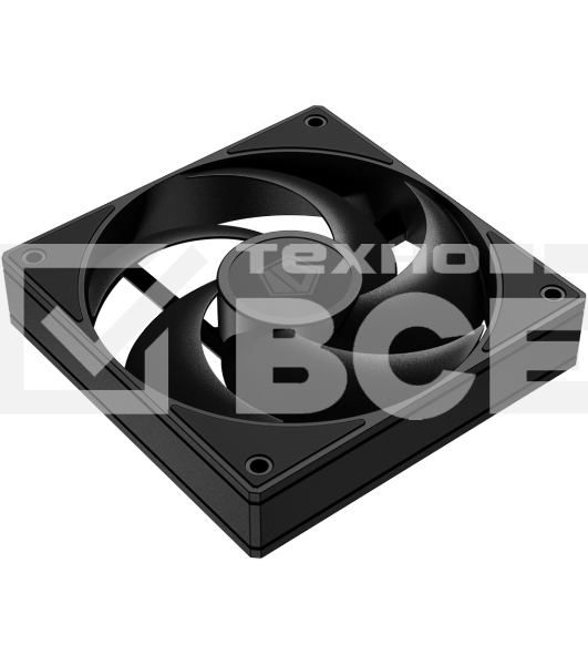Вентилятор для корпуса ID-Cooling AS-120-K черный, 120 мм, 2000 об/мин, 27.2 дБ, 4 pin