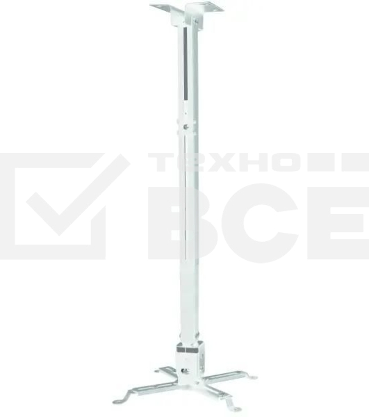 Кронштейн для проектора Buro PR04-140W белый макс.20кг потолочный поворот и наклон