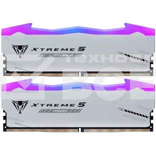 Оперативная память Patriot Viper Xtreme 5, DDR5, 32Gb (2x16Gb), 6000MHz, CL30, с радиаторами, RGB, серебристый