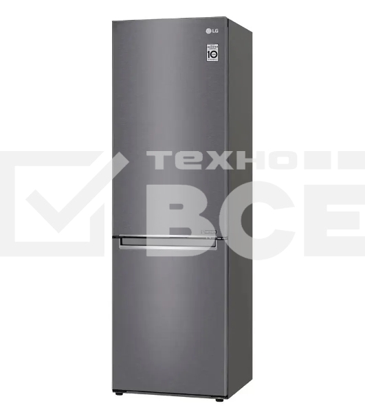 Холодильник LG GC-B459SLCL графит двухкамерный инвертер 247/127л морозилка снизу, No Frost