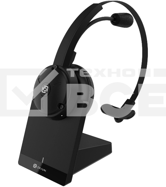 Наушники с микрофоном Оклик HS-L700 черный накладные оголовье