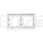 Рамка 2-местная IEK BRITE РУ-2-Бр DECOR 3D-форма белый/белый, фото4