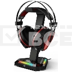 Держатель для наушников Headphone stand Genius GX-UH100, RGB, USB-A x2 / USB-C x2, USB 2.0, фото4