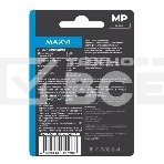 Флеш диск Maxvi MP 64GB USB 2.0 black, монолит с колпачком, металл + ABS пластик, фото2