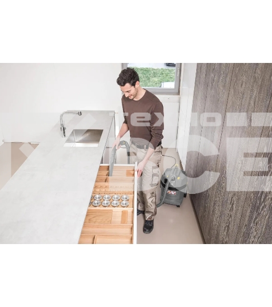 Пылесос строительный Karcher NT 22/1 Ap Te серый, 1300 Вт, уборка сухая/влажная, пылесборник мешок/контейнер, 22 л