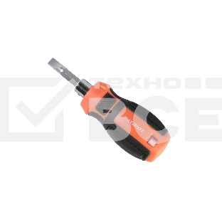 Отвертка Patriot с двусторонним стержнем, CR-V, PH2-SL6 x 38, 2-х компонентная рукоятка