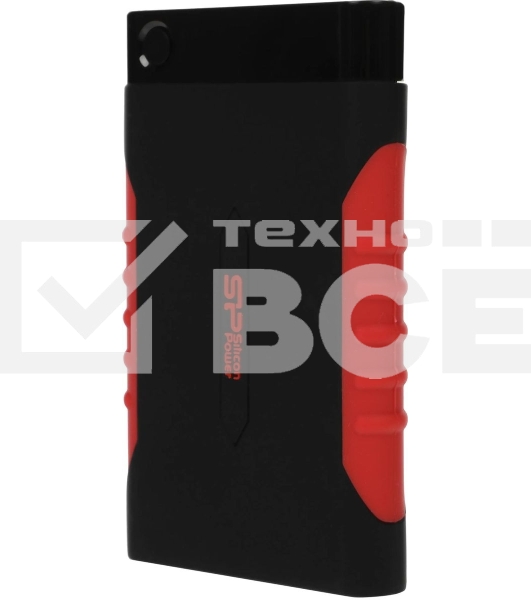 Внешний HDD 2.5' Silicon Power Armor A15, 2TB, USB 3.2 Gen 1 Type-A, 5400 rpm, черно-красный