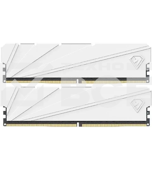 Оперативная память NETAC Shadow S, DDR4, 32Gb (2x16 GB), 3200 MHz, CL16, DIMM, радиатор, белый