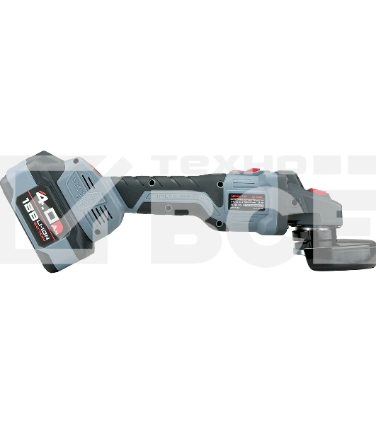 Угловая шлифовальная машина (УШМ) бесщеточная ProfiPower MKDGA-18V (Li-ion-2шт, 4.0А·ч, 125 мм, 0-9000 об/мин, З/У, в кейсе)