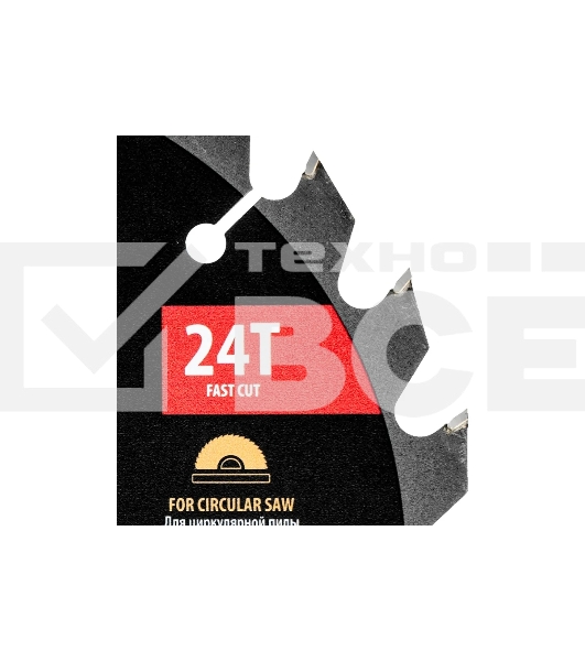 Пильный диск по дереву с гвоздями Denzel ф190 х 30 мм, 24 зубов 733957