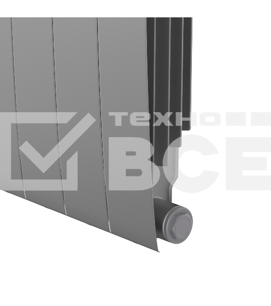 Радиатор Royal Thermo BiLiner 500 Silver Satin VR80 - 10 секц.