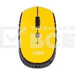 Мышь беспроводная HIPER HOMW-085 желтый, 1600 dpi, радиоканал, USB, кнопки - 4, фото4