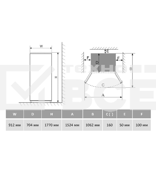 Холодильник Maunfeld MFF177NFW белый глянец двухкамерный 263/170л морозилка сбоку, No Frost, Side by Side