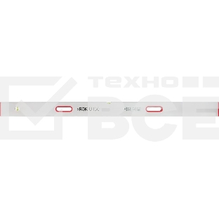 Уровень RGK U1150 пузырьковый 2глаз. магнит. серебристый/красный (752060)