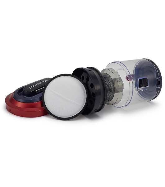 Пылесос Polaris PVC 2003RI серый/красный, 500/2000 Вт, уборка сухая, пылесборник контейнер 2.5 л