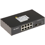 Коммутатор Hikvision DS-3T0510HP-E/HS, 8×1 Гбит/с PoE + 2×1 Гбит/с SFP, неуправляемый, фото 1