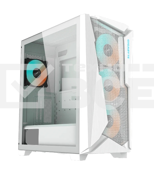 Корпус Gigabyte C301 Glass White MidTower, ATX, USB-C x1, USB3.0 x2, Audio I/O, GPU:400mm, Black, TG