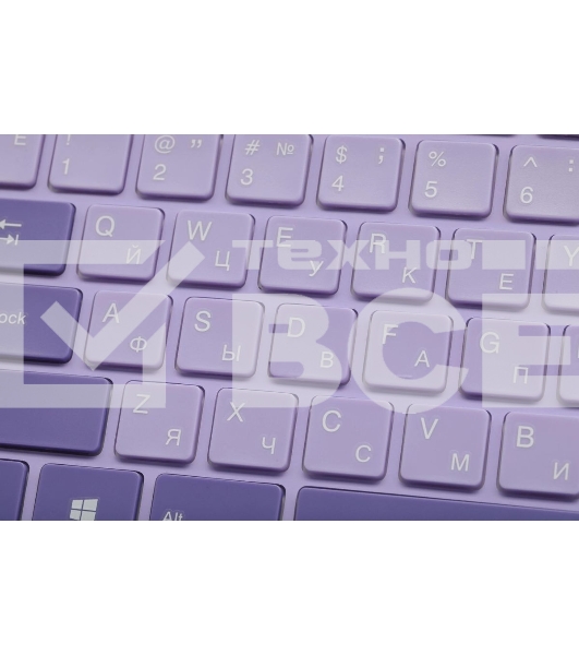 Клавиатура + мышь Acer OCC205 беспроводной USB, 1200 dpi, фиолетовый