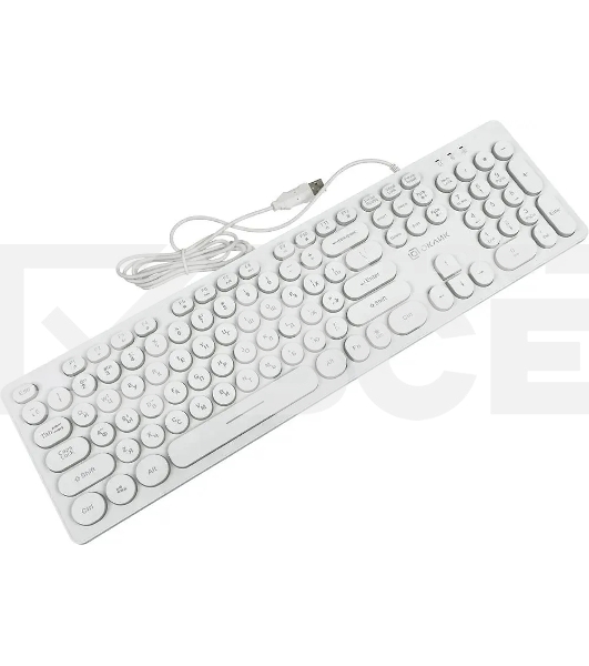 Клавиатура Oklick 420MRL [1091227] проводная, USB, белый