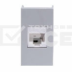 Розетка компьютерная DKC Viva 45138 RJ-45 кат.5E, 1 мод., серая, фото 1