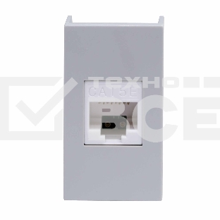 Розетка компьютерная DKC Viva 45138 RJ-45 кат.5E, 1 мод., серая