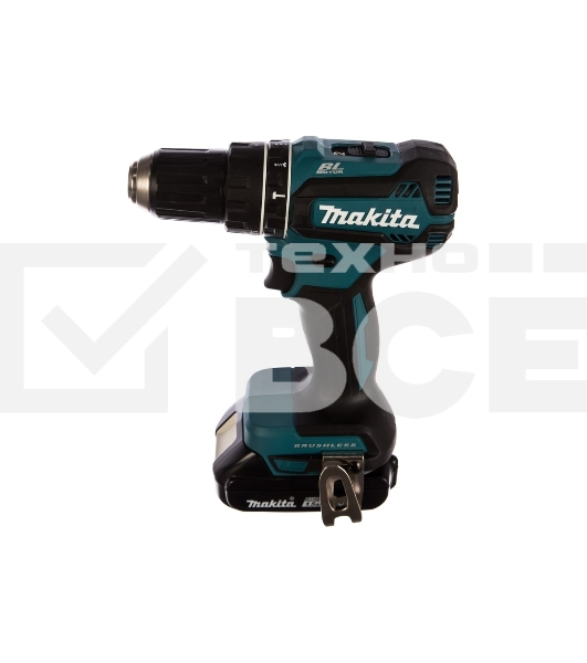 Аккумуляторная дрель-шуруповерт Makita DHP485SYE б\щет, 18В, 2х1.5 АчLi-ion, БЗП-13мм,0-500\1900об\м, 50\25Нм