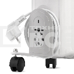 Масляный обогреватель Vitek VT-1707 W (5 секций) белый, 1000 Вт, 10 м2, термостат, фото3