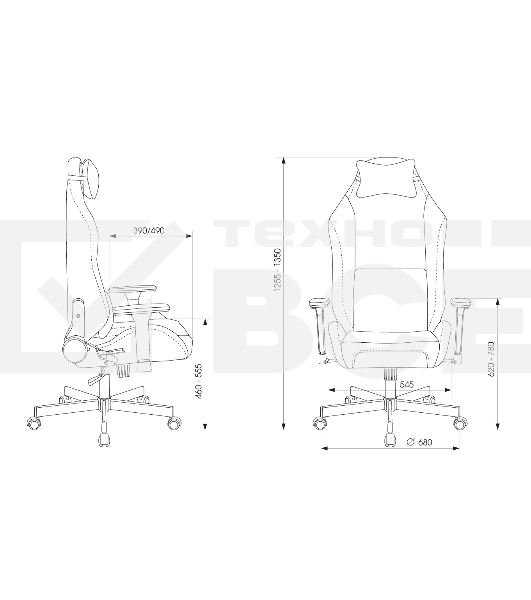 Кресло игровое Knight N1 Fabric синий Light-27 с подголов. крестовина металл