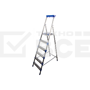 Стремянка НИКА СМ6, 6 широких ступеней