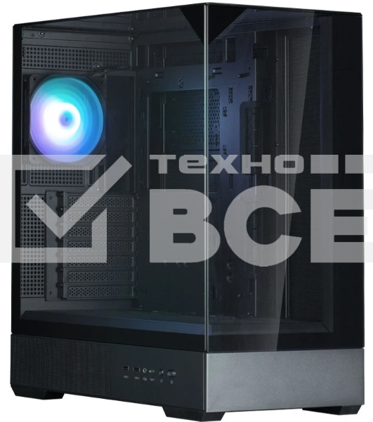 Компьютерный корпус ZALMAN P40 Prism, ATX, черный, WINDOW, 2x3.5