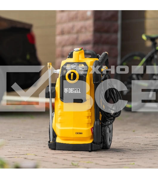 Моечная машина высокого давления Denzel K 50 Power, 2100 Вт, 150 бар, 600 л/ч, асинх. двиг.
