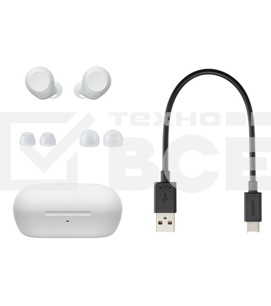 Гарнитура внутриканальные Sony WF-C710N белый беспроводные bluetooth в ушной раковине
