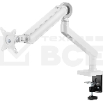 Кронштейн для мониторов Ultramounts UM719W белый 17'-35' макс.10.5кг крепление к столешнице поворот и наклон, фото 1