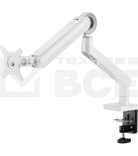 Кронштейн для мониторов Ultramounts UM719W белый 17'-35' макс.10.5кг крепление к столешнице поворот и наклон