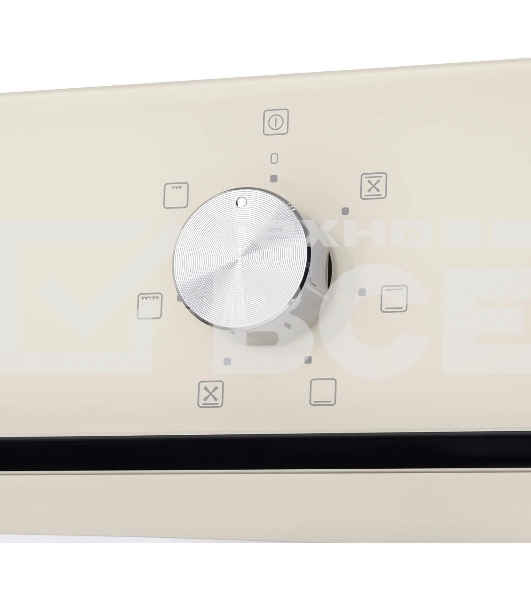 Шкаф духовой электрический Maunfeld EOEC516BG, встраиваемый, 51л, дверца с 2 стеклами, бежевый