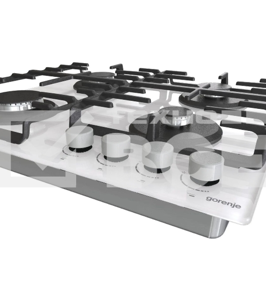 Газовая варочная панель Gorenje GT642AXW, 4 конфорки, закаленное стекло, белый