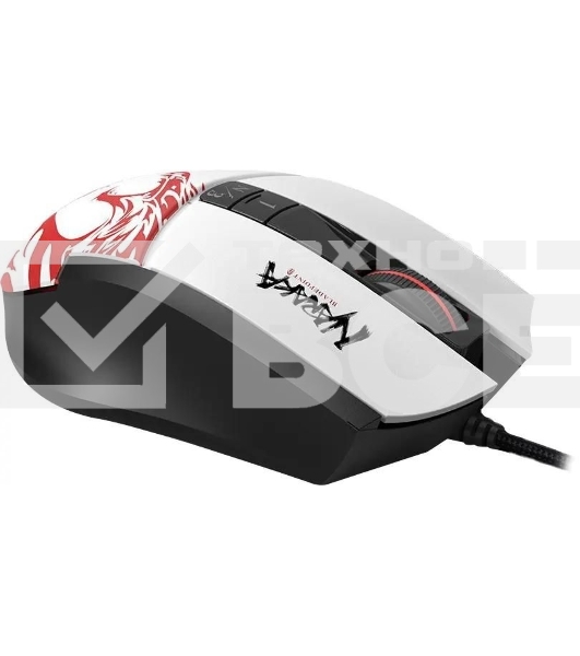 Мышь проводная A4Tech Bloody L65 Max белый, 12000 dpi, USB, кнопки - 7