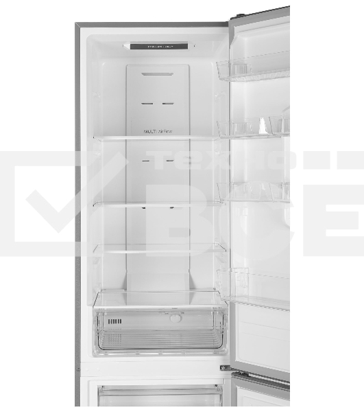 Холодильник Hyundai CC3595FIX нержавеющая сталь двухкамерный 245/115л морозилка снизу