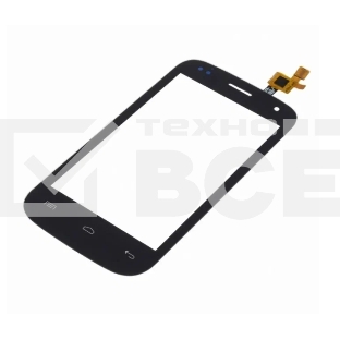 Сенсорное стекло (тачскрин) для Fly IQ445 Genius, черное