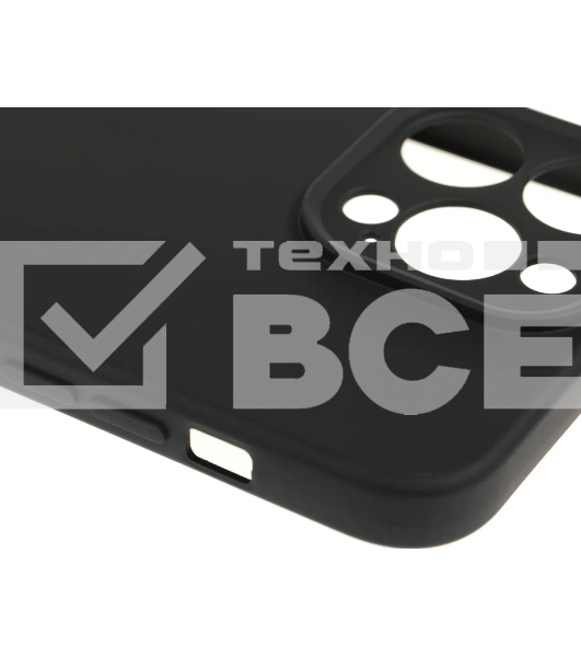 Чехол (клип-кейс) BoraSCO для Apple iPhone 15 Pro Max черный (72425)